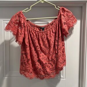 Express Off The Shoulder Top Size Medium